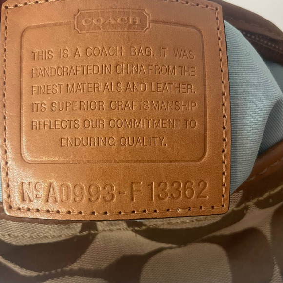 COACH Signature Rugby Duffle Bucket Bag 13362 - Picture 4 of 10